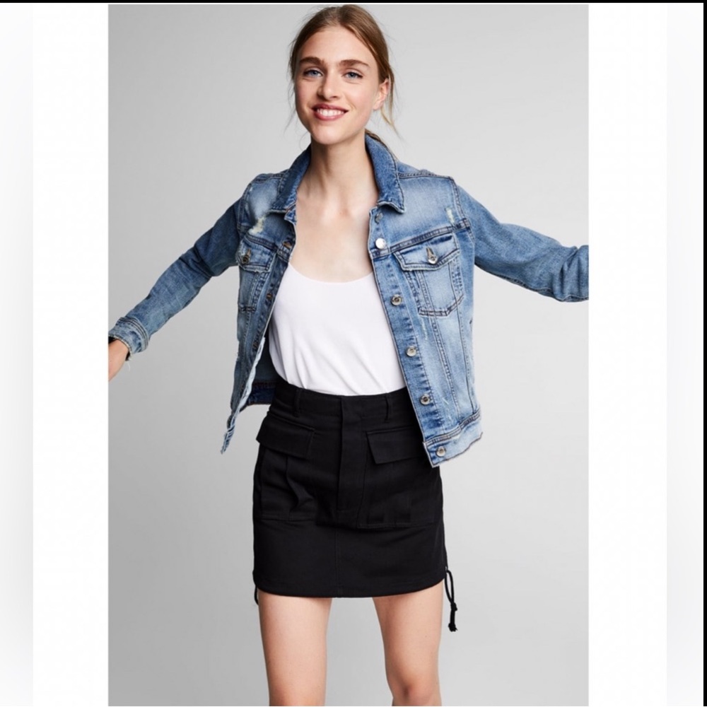 Distressed Denim Jean Jacket - Picture 1 of 13